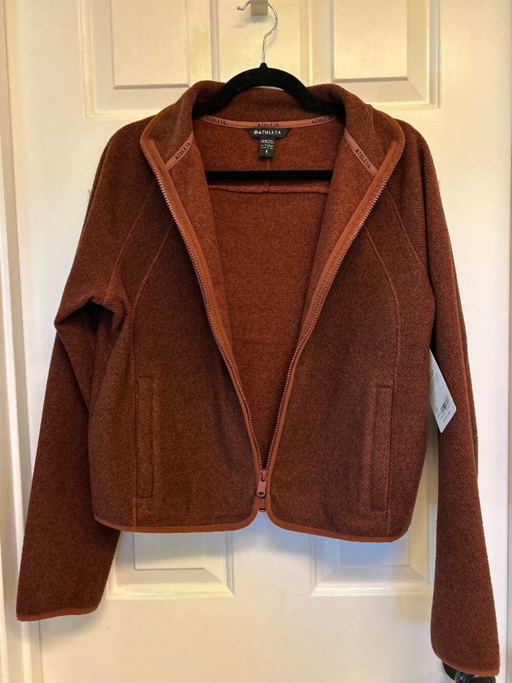 Athleta Stroll Fleece Full Zip Jacket, S, NWT